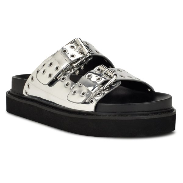 Eleny Buckle Slide Sandals - Image 2