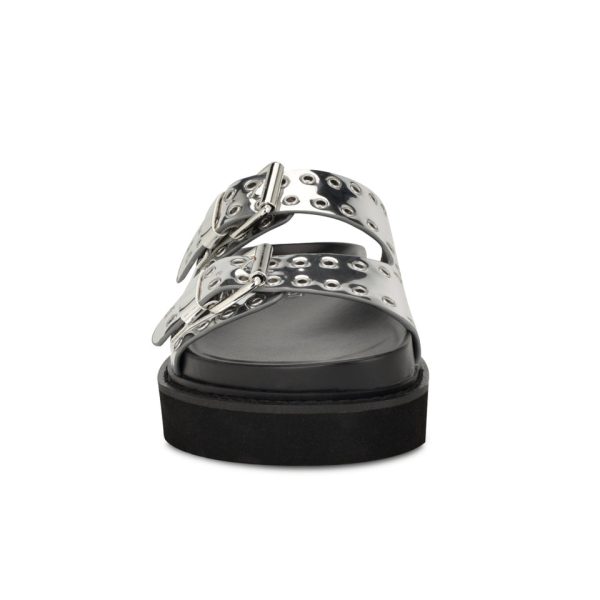 Eleny Buckle Slide Sandals - Image 3