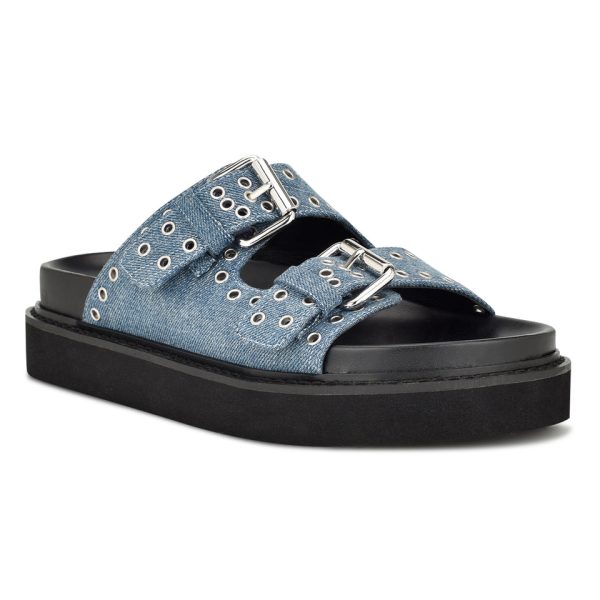 Eleny Buckle Slide Sandals - Image 2