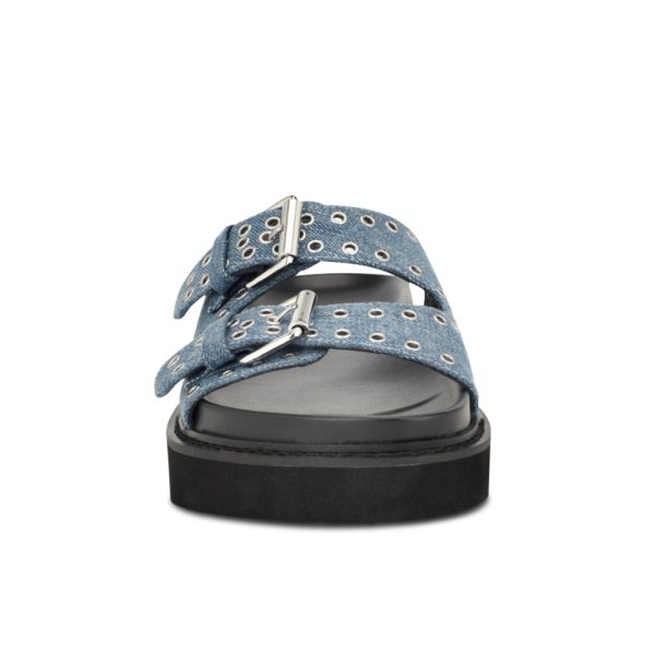 Eleny Buckle Slide Sandals - Image 3
