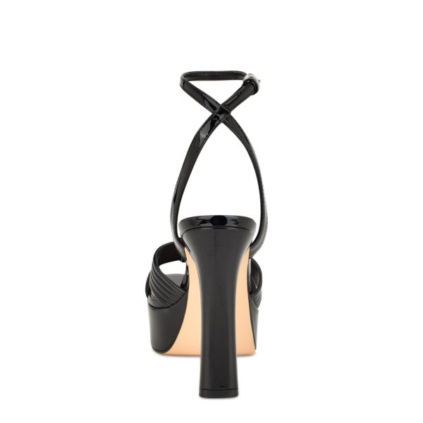 Irna Platform Ankle Strap Knotted Sandals - Image 4