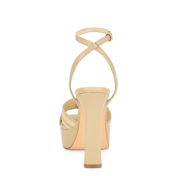 Irna Platform Ankle Strap Knotted Sandals - Image 4