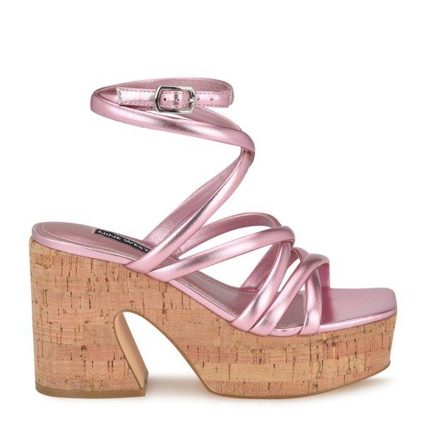 Corke Platform Wedge Strappy Sandals