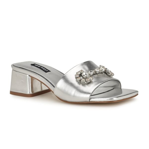 Bamsy Block Heel Slide Sandals - Image 2