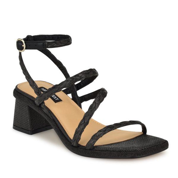 Emolly Raffia Block Heel Sandals - Image 2