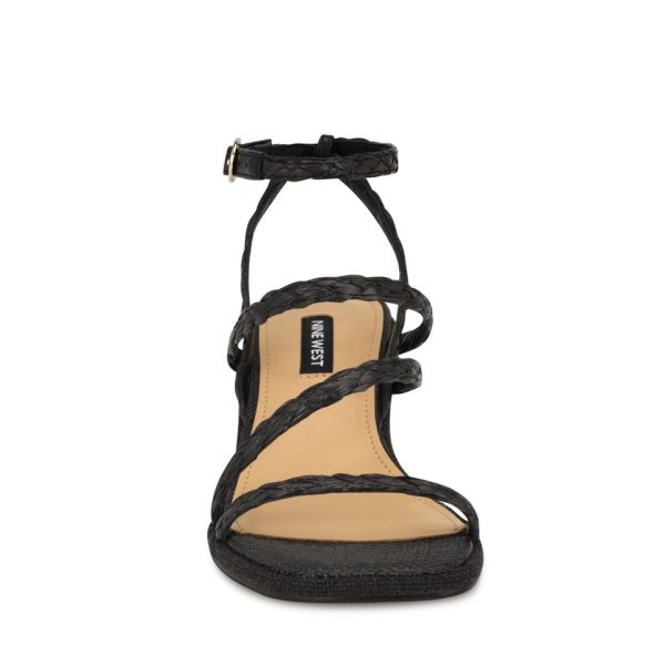 Emolly Raffia Block Heel Sandals - Image 3