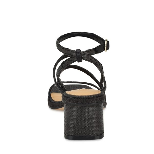Emolly Raffia Block Heel Sandals - Image 4