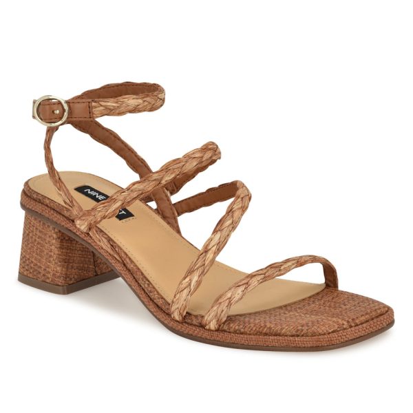 Emolly Raffia Block Heel Sandals - Image 2