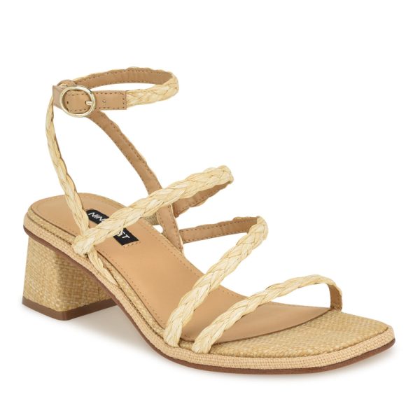 Emolly Raffia Block Heel Sandals - Image 2