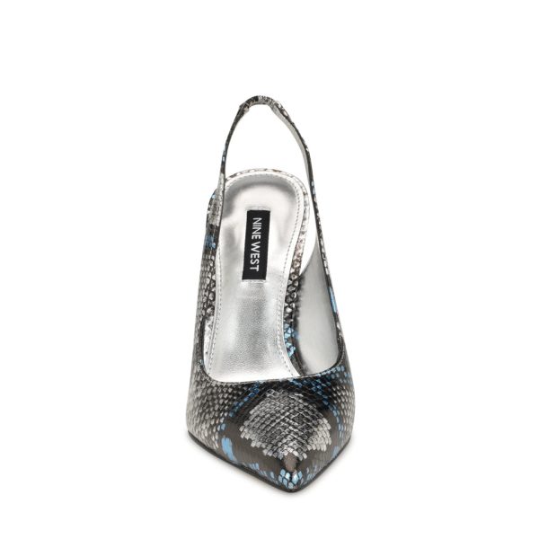 Feather Pointy Toe Slingback Pumps - Image 3
