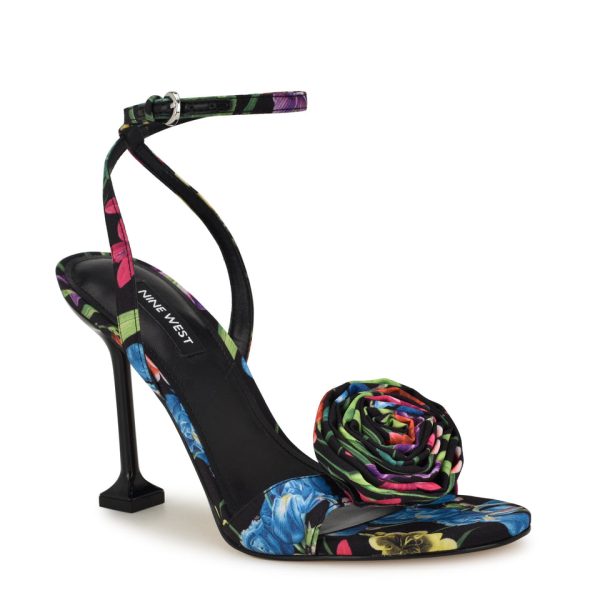 Neve Rosette Ankle Strap Sandals - Image 2