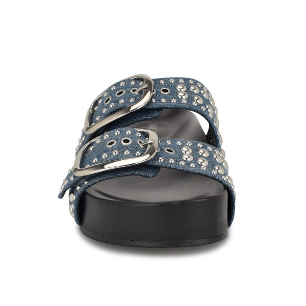 Flinne Studded Footbed Sandals - Image 3
