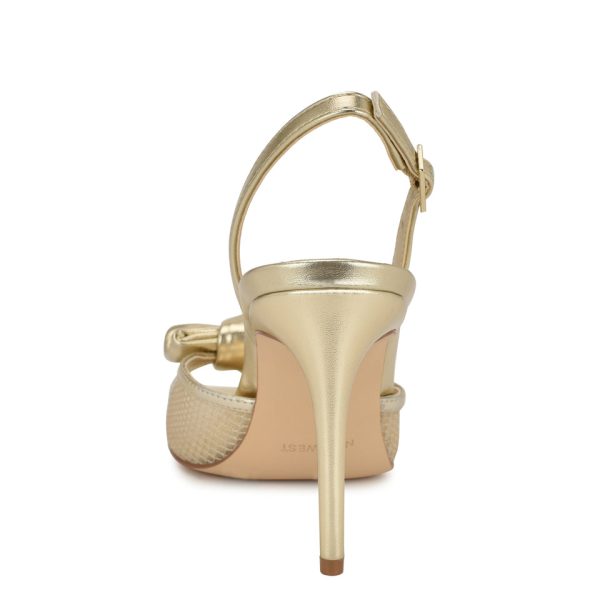 Gergia Bow Slingback Sandals - Image 4