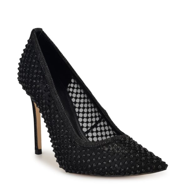 Freshe Rhinestone Mesh Pumps - Image 2