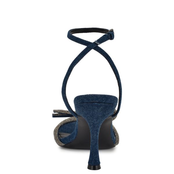 Ivid Rhinestone Bow Sandals - Image 4