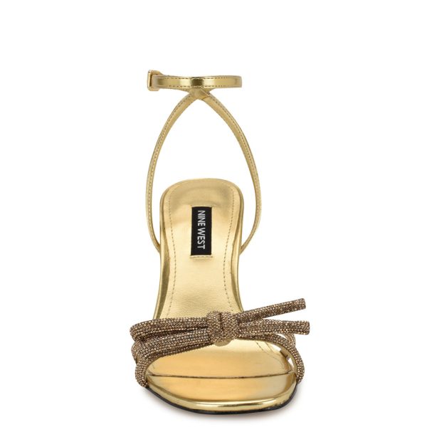 Ivid Rhinestone Bow Sandals - Image 3
