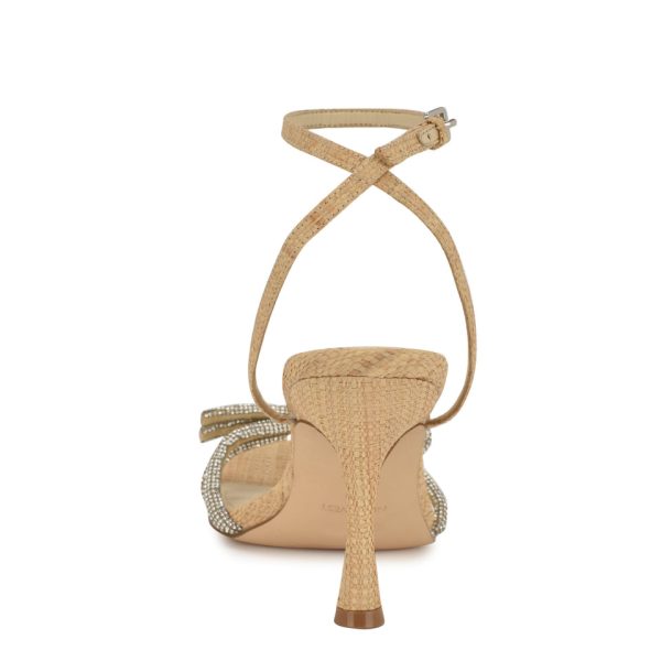 Ivid Rhinestone Bow Sandals - Image 4