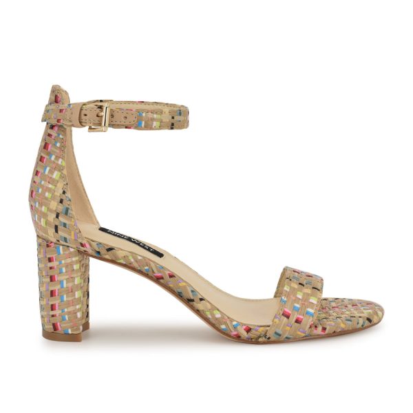 Pruce Ankle Strap Block Heel Sandals