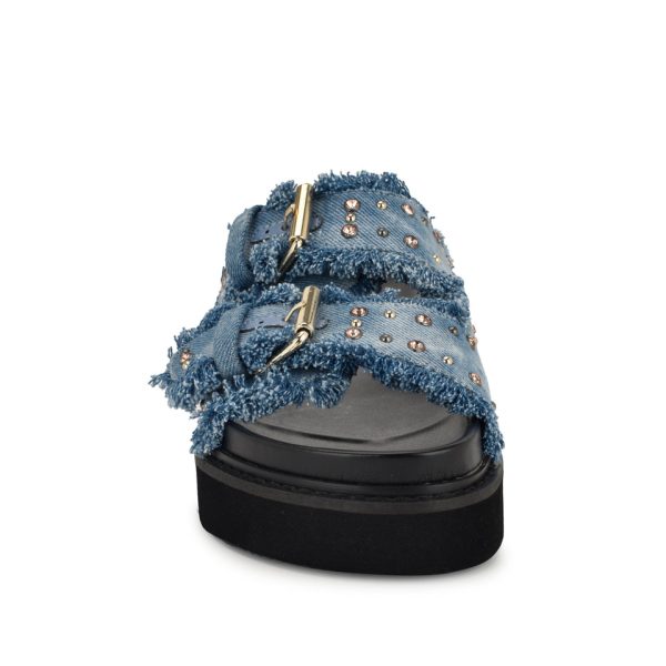 Eleny Buckle Slide Sandals - Image 3