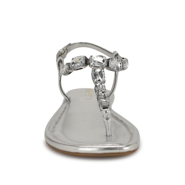 Dynasti Embellished Flat Sandals - Image 3
