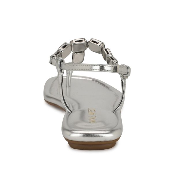 Dynasti Embellished Flat Sandals - Image 4