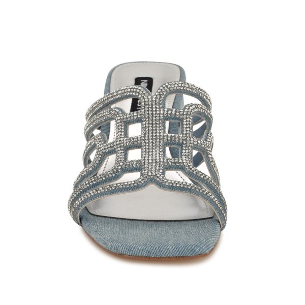 Grassa Block Heel Embellished Sandals - Image 3