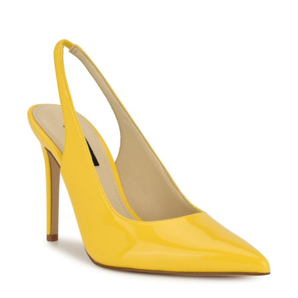 Feather Pointy Toe Slingback Pumps - Image 2