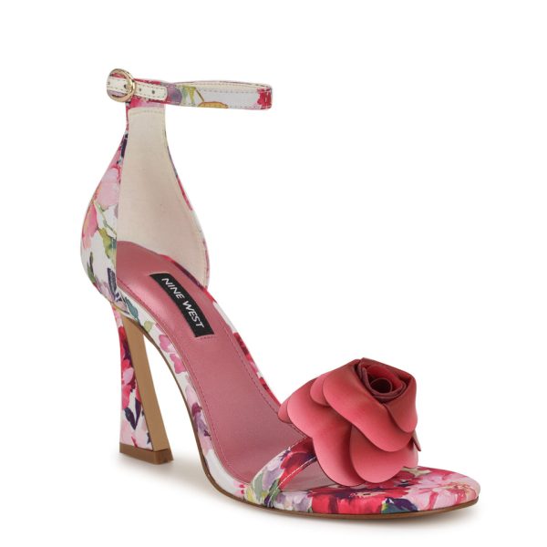Kharm Rosette Ankle Strap Sandals - Image 2
