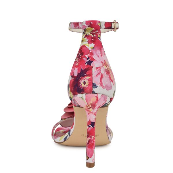 Kharm Rosette Ankle Strap Sandals - Image 4