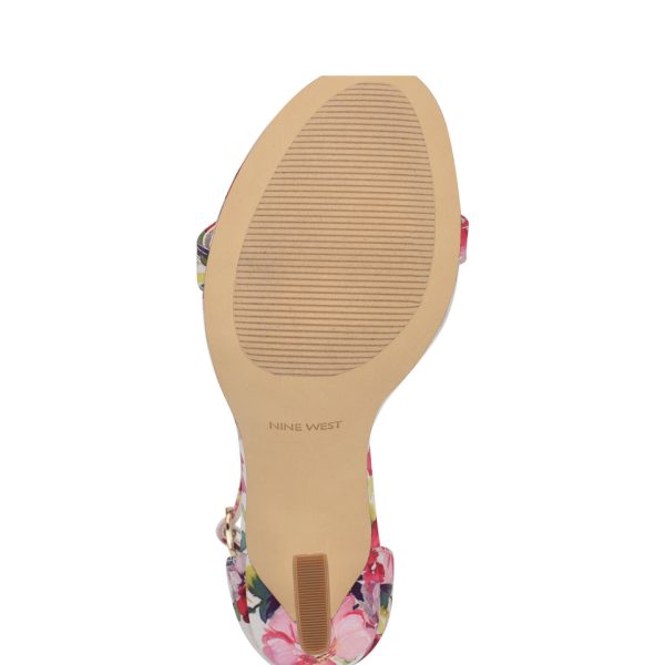 Kharm Rosette Ankle Strap Sandals - Image 5
