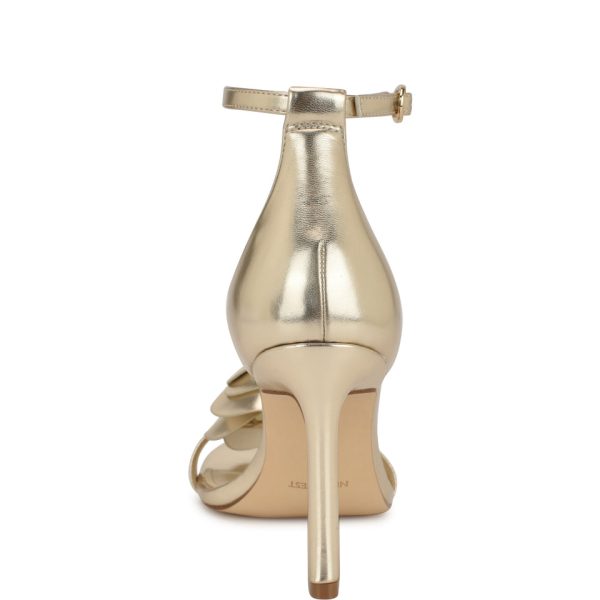 Kharm Rosette Ankle Strap Sandals - Image 4