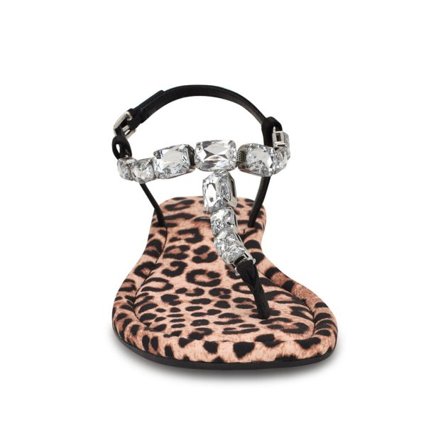Dynasti Embellished Flat Sandals - Image 3