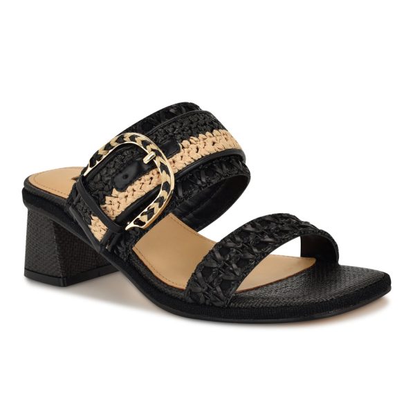 Ebels Block Heel Slide Sandals - Image 2